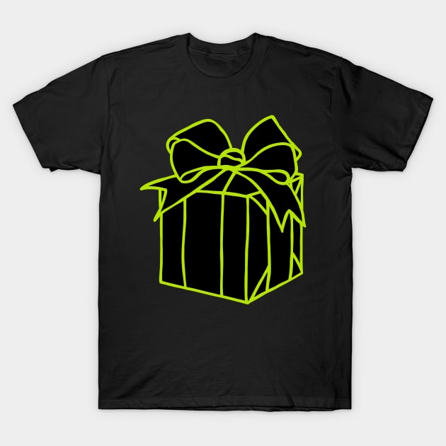 Simply Christmas Collection - Present - Alternative Xmas Colours T-Shirt by LAEC